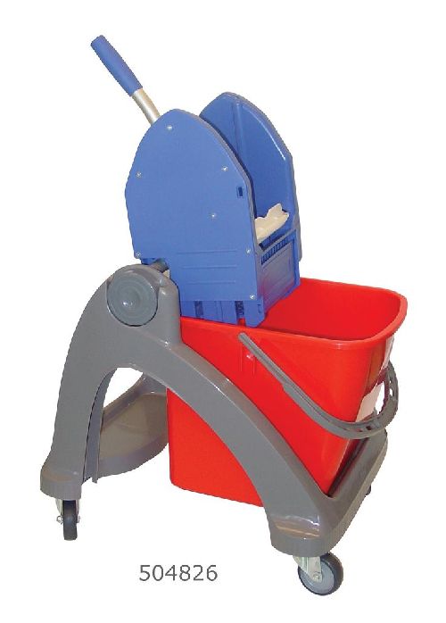 Reinigungswagen-1x25-l-Eimer-Kunststoff-Muelleimer